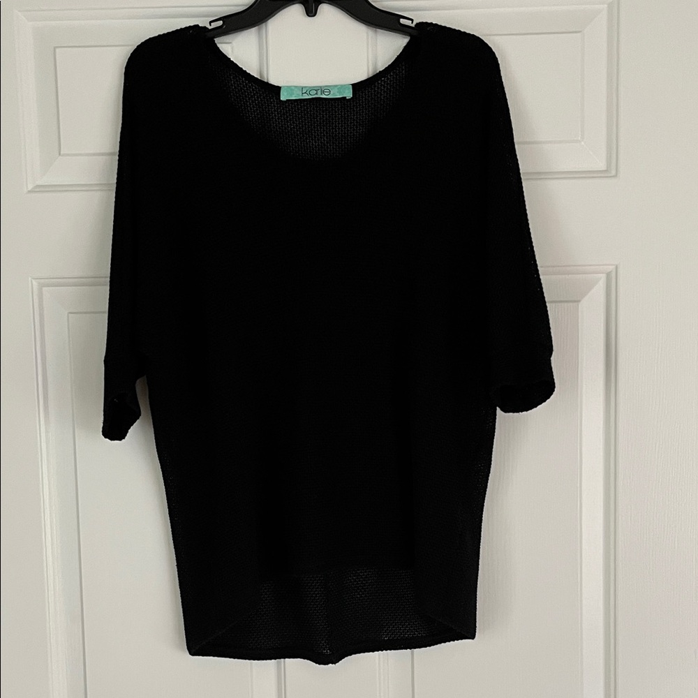 Karlie Black Tunic Top